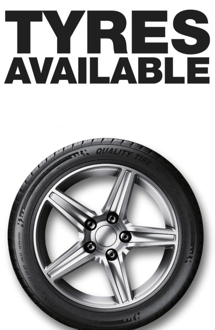 Tyres available same day